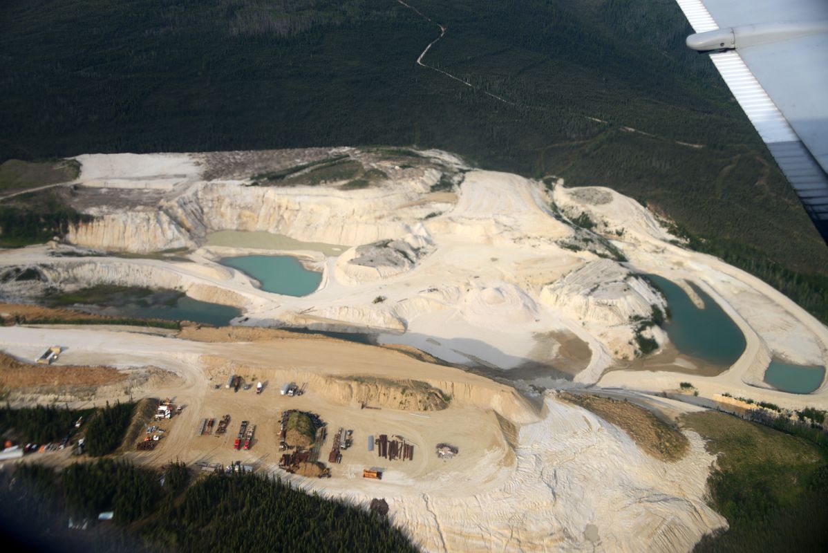 05D Dug Up Area Near Dawson City Yukon From Airplane